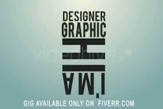 create a cool impresive typograph intro video
