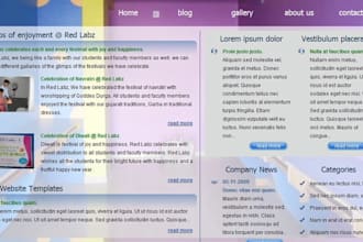 design a static webpage MULTIpleGIGS