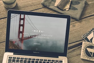 install wordpress, theme and setup as demo