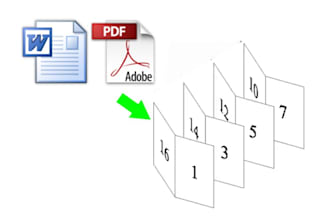 make a file for printing as a brochure from word or PDF