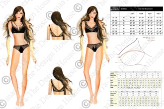 create beautiful luxury lingerie,bodysuit,swimwear designs