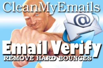 verify up to 7500 emails and remove hard bounces
