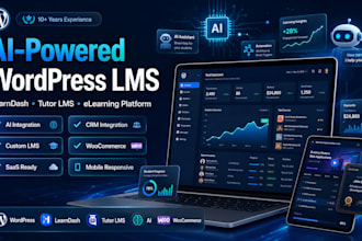 build ai powered wordpress lms with learndash or tutor lms