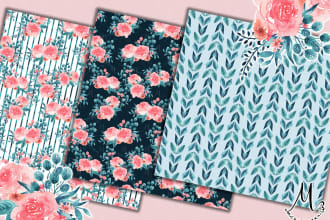 create seamless pattern design or texture