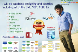 do database design,queries,er,dfd,class diagrams