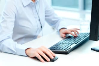 do data entry, admin support, file conversion