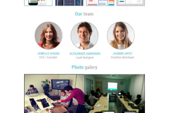 design amazing psd web template