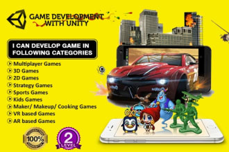 develop ar VR 2d and 3d games