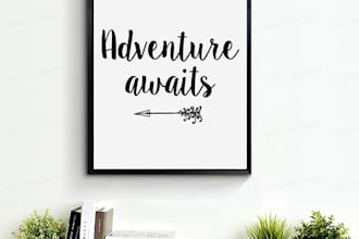 design printable posters for your home