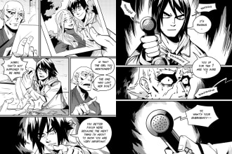 create manga or comic page for you in my style