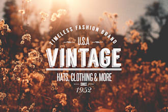 design 2 conceptional vintage logo