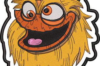 digitize your logo for 3d puff embroidery