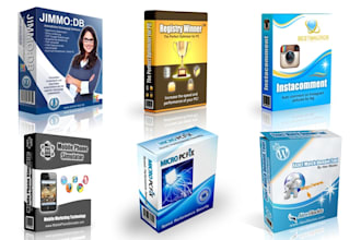 design Professional 3D Software Box cover with 3D Animation