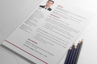 design or edit a RESUME, Cv, and Cover Letter for you