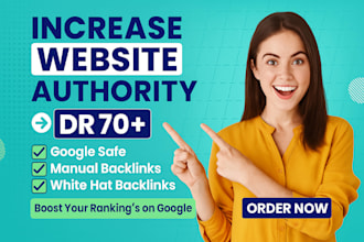 increase domain rating DR 70