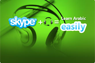 teach or speak with you Arabic in Skype