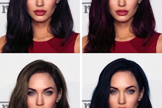 change the colors of hair or objects with photoshop