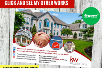 design modern real estate postcard