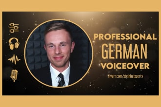 record a professional german voice over in my studio
