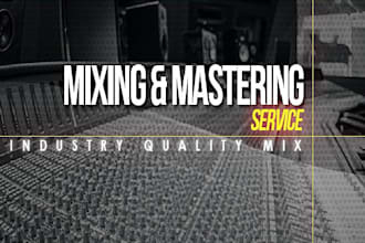 music audio mixing and song mastering