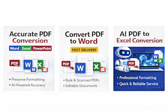 convert PDF to word, excel, powerpoint, ai accuracy
