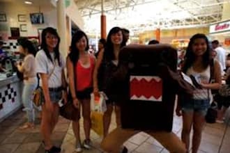 dance In A Domo Kun Costume to Any Song