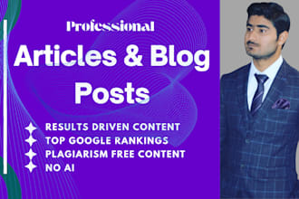 do SEO article writing, blog writing as a content writer