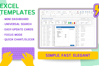 create interactive excel template using vba, charts and formula