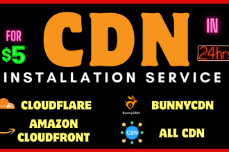 add CDN, cloudflare, keycdn, bunnycdn, sucuri CDN in 24 hours in wordpress