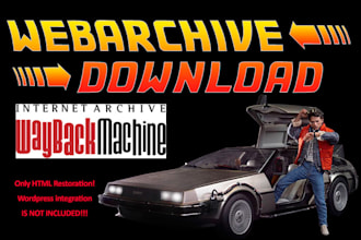 restore 1 website from web archive wayback machine
