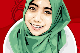 change your photo into the vector art