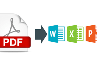 convert PDF to Word on 5 files