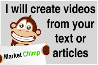 create an HD video from your article or text for video marketing