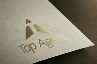creat a stately flat or minimalist logo design