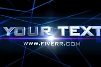 make this professional looking cinema intro with your text in 24 hours or less