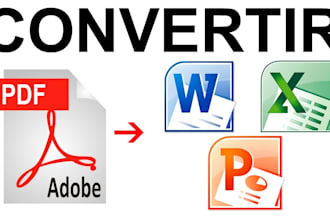 convert PDF to Word, Excel, PowerPoint