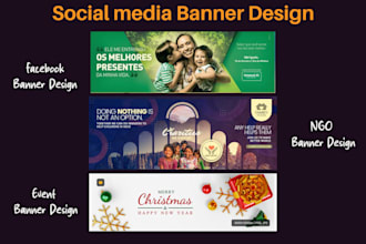 design a fancy facebook banner or socail media banner in 24h