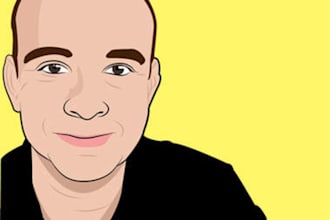 illustrate your profile picture as a cartoon in any style as you like it