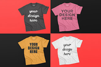 do professional t shirts hoodies mugs  product mockups