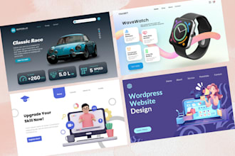 create stunning wordpress sites, landing pages, blogs for you