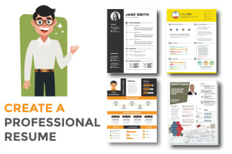 design a inforgraphic style CV resume