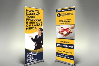 design a professional RollUp banner