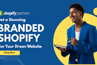 design a stunning branded shopify website store