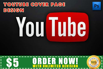 design a youtube cover  channel art