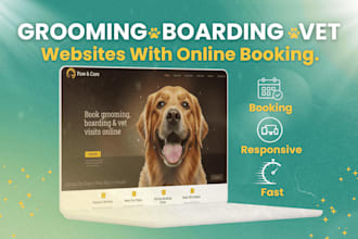 build a dog grooming, pet boarding or veterinary wordpress website