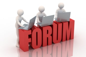 write 10 high quality forum for your site