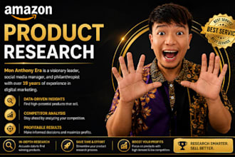 do amazon product research for you