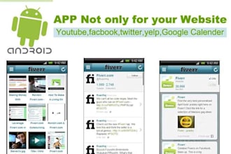 create Awesome Android App For your Website,YouTube,Facebook,twitter,event only