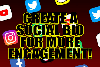 create a fancy social bio for more growth 24 hrs