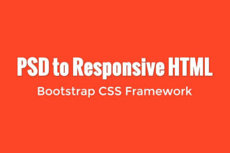 convert PSD to responsive HTML5 CSS3